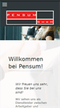 Mobile Screenshot of pensum-gmbh.de