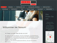Tablet Screenshot of pensum-gmbh.de